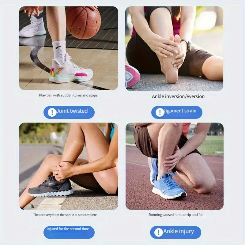 2PCS ankle support straps, both men and women, sprain, mountaineering running against the sprained ankle movement
