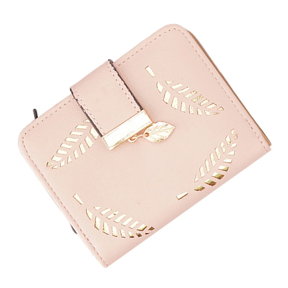 

Short For Women Pu Mini Wallet Hollow Design Zipper Closure Multiple Card Slots Small Purse For Women Wallet