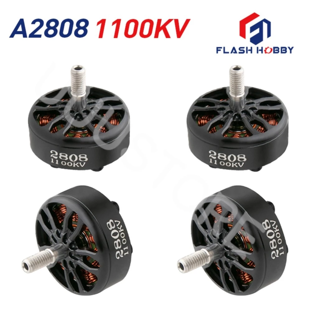 1/2/4pcs FLASHHOBBY A2808 2808 1100KV 3-6S Brushless Motor for FPV Freestyle 7inch Long Range LR7 Drone Model