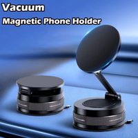 T30 Vacuum Magnetic Phone Holder Suction Cup Adjustable Car Mount Phone Bracket Rotation Foldable Phone Stand Dashboard