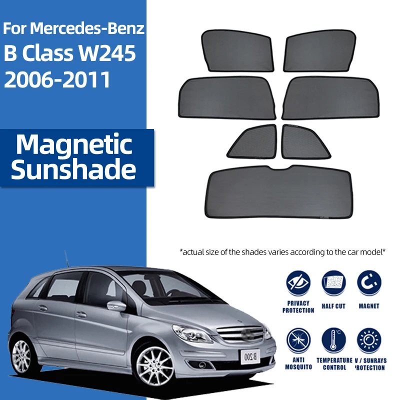 

Magnetic Car Sunshade For Mercedes Benz Class B W245 (2005-2011) Front Windshield Curtain Rear Side Baby Window Sun Shade Visor