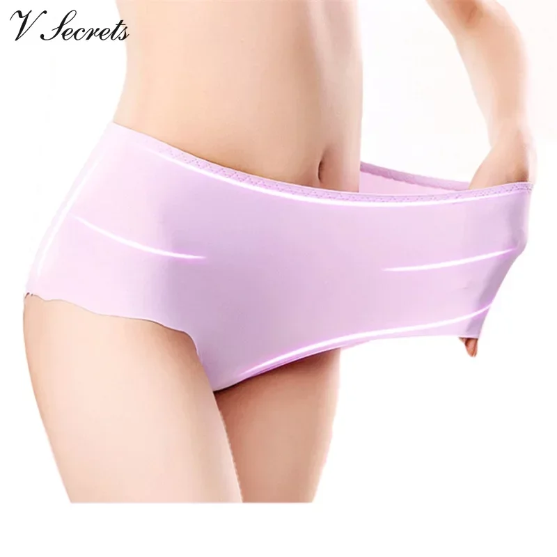 100KG Girls Panties Ice Silk Lingerie Elastic Briefs Underpant трусы Female Special For You Breathable Underwear трусы женские