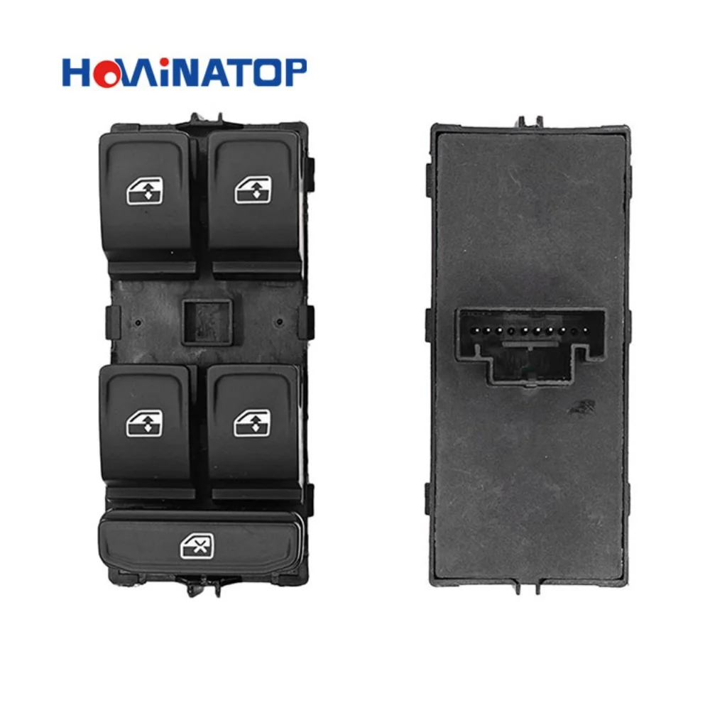 HOWINATOP 5E0959857E 8-Pin Fensterheber-Hauptschalter mit grüner LED-Hintergrundbeleuchtung für Skoda Octavia MK3 2013-2019 Fabia MK3 2015-2021 – Detail 4