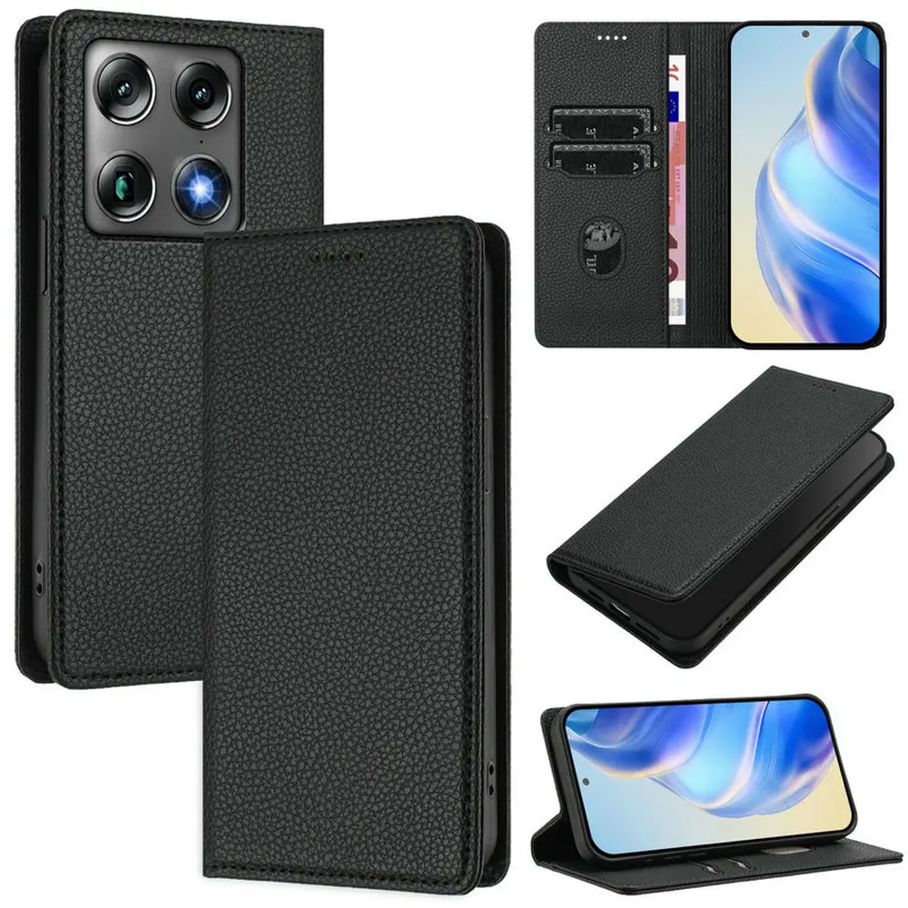 Funda de Cuero Magnética con Bloqueo RFID para Motorola Signature 5G, Funda Tipo Cartera para Motorola Moto Edge 70, Funda para Moto X70 Air Pro Signature