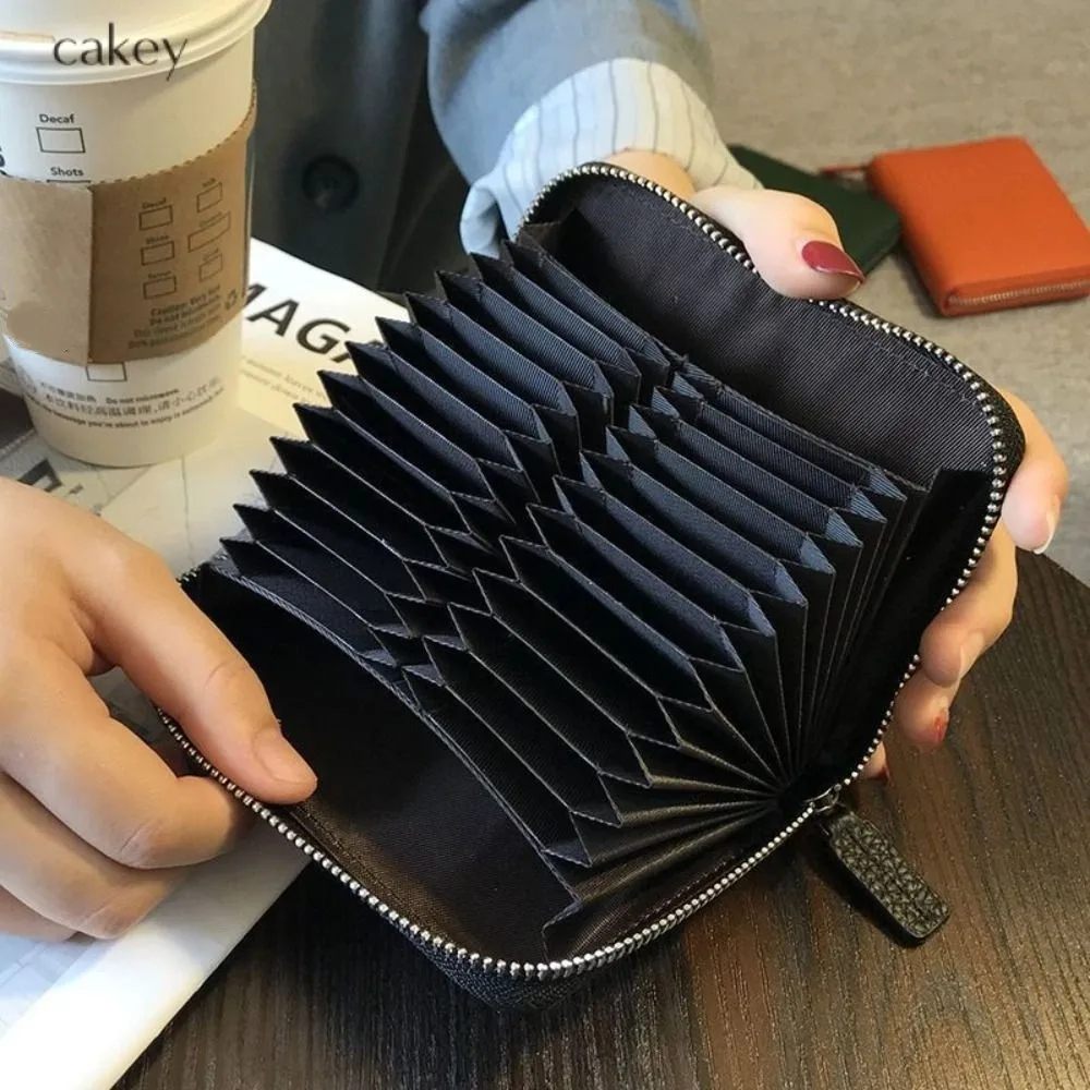 

Pocket Purse Short Hangging Card Bag PU Leather Multifunction Multi-card Wallet Colorful Zipper Card Holder Girls