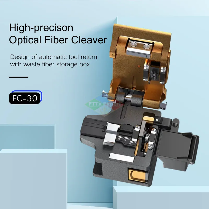 Fiber Cleaver TAWAA FC-30 Cutter Double Fixture Standard Less than 0.5 Degrees (48000 times blade life)