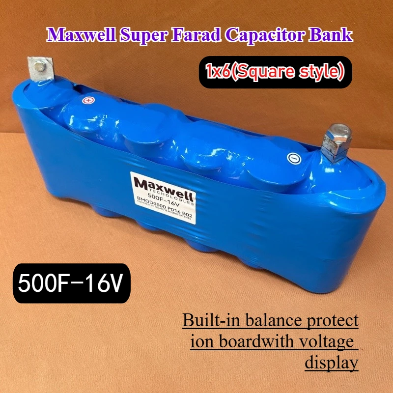 

Аудиоконденсатор 2,7 В 3000F, автомобильный стартер, аварийный источник питания, 16 В 500F, конденсатор Super Farah для автомобильного выпрямителя Maxwell, регулятор