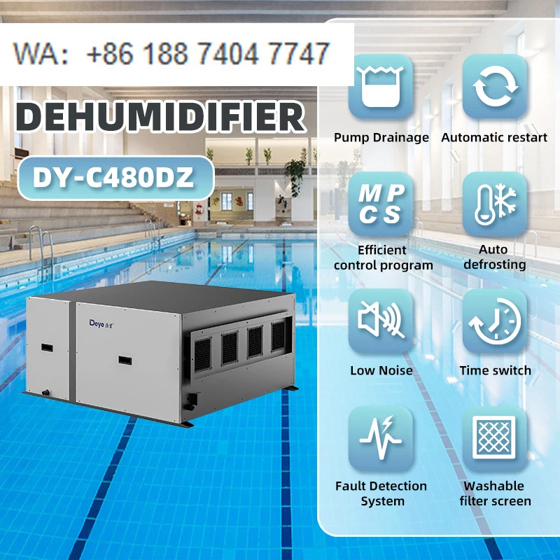 Deye DY-C480DZ 480L/D Commercial Industrial Ceiling Dehumidifier for Grow Room