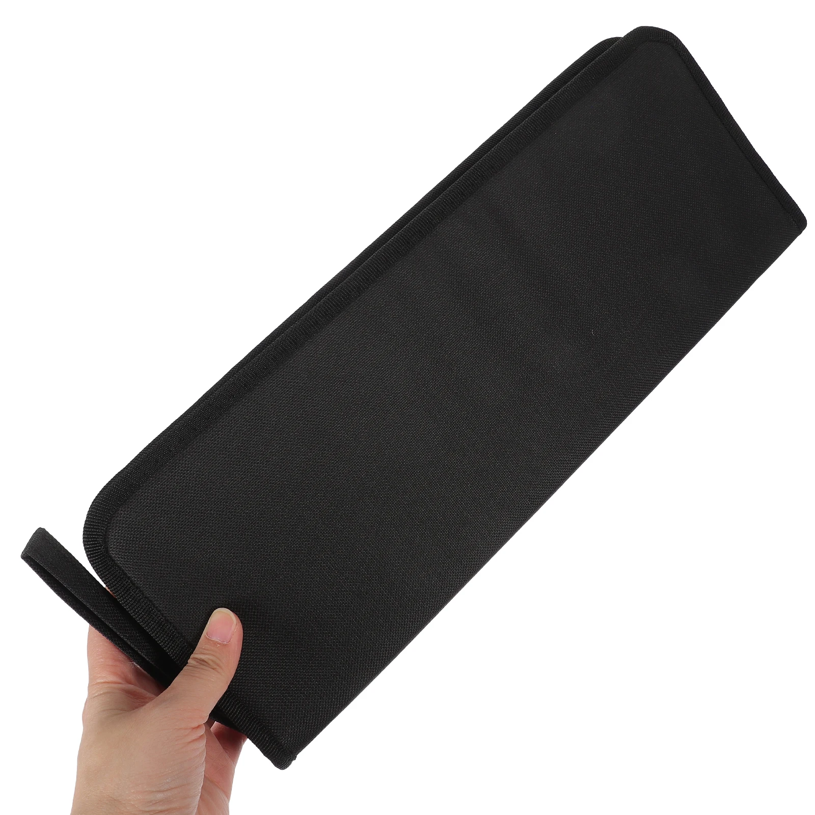 

1pc Paint Brush Holder Roll Canvas Pouch Artist Storage Organizer Pencil Case Black Durable Natural Art Tool Carrier