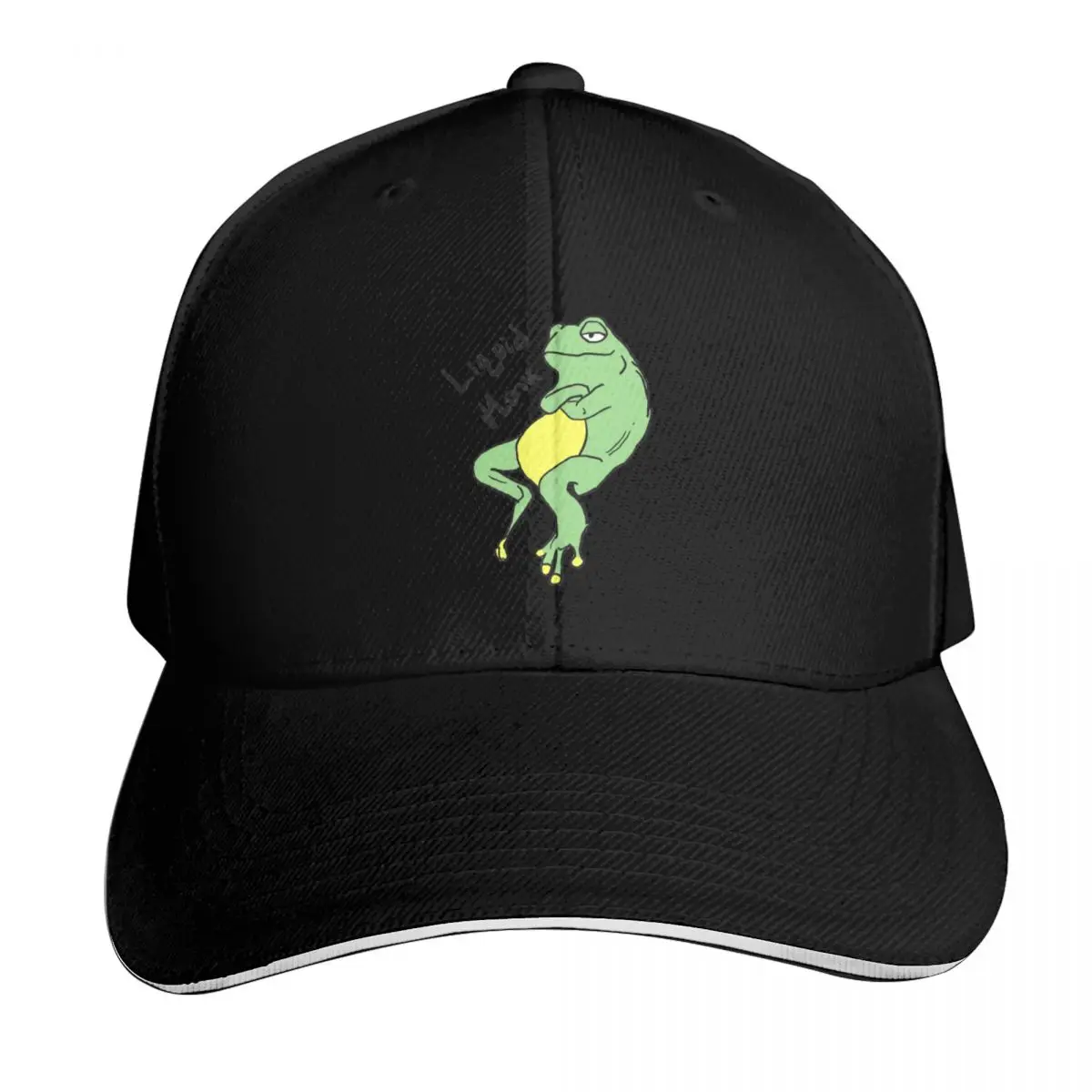 

Liquid monk frog Baseball Cap hiking hat Golf Cap Rave Winter hat Women Caps Men's