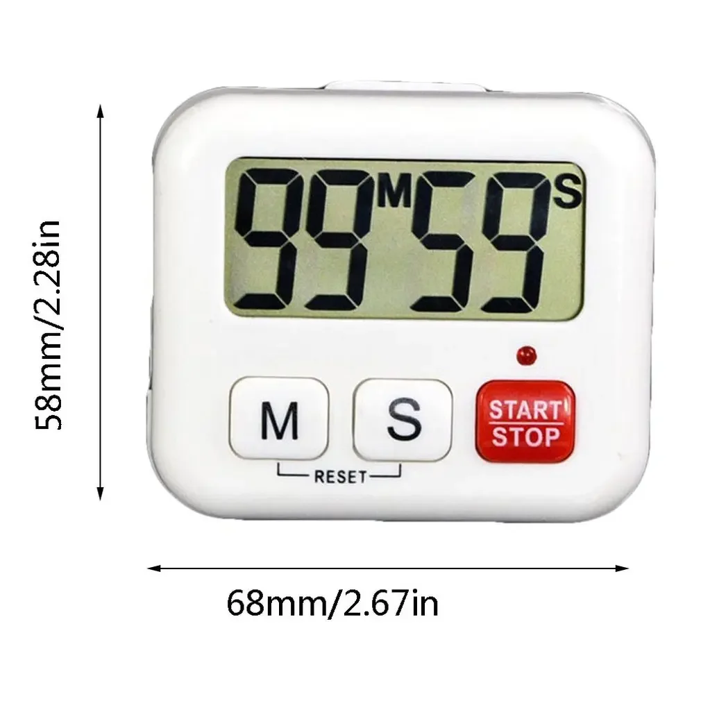 029 Cooking Timer With Loud Alarm Large LCD Display Cooking Timer Magnetic Digital Kitchen Countdown Timer