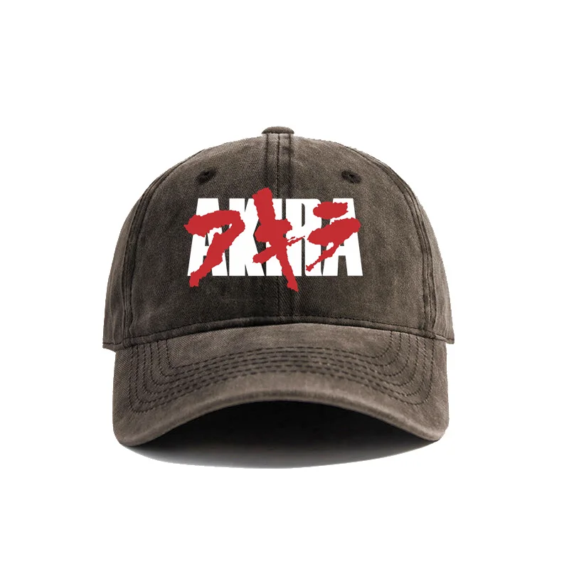 Akira Baseball Cap Distressed Hats Anime Japanese Cap Men Retro Outdoor Summer Adjustable Dad Hat MZ-568