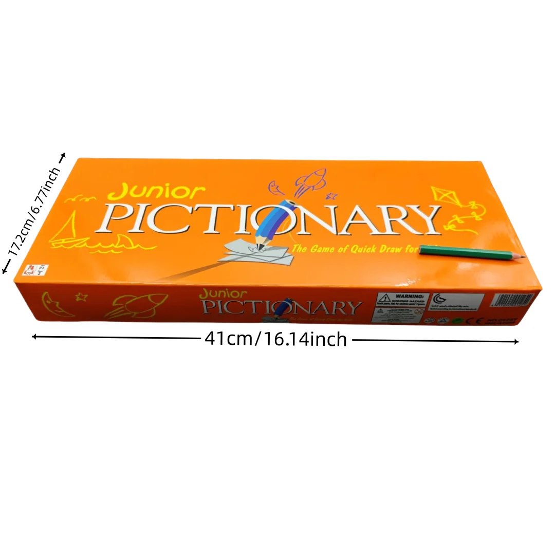 Junior Pictionary: the Fast-Paced Drawing & Guessing Board Game a Lively Interactive Board/Card Game — Perfect for Gatherings,