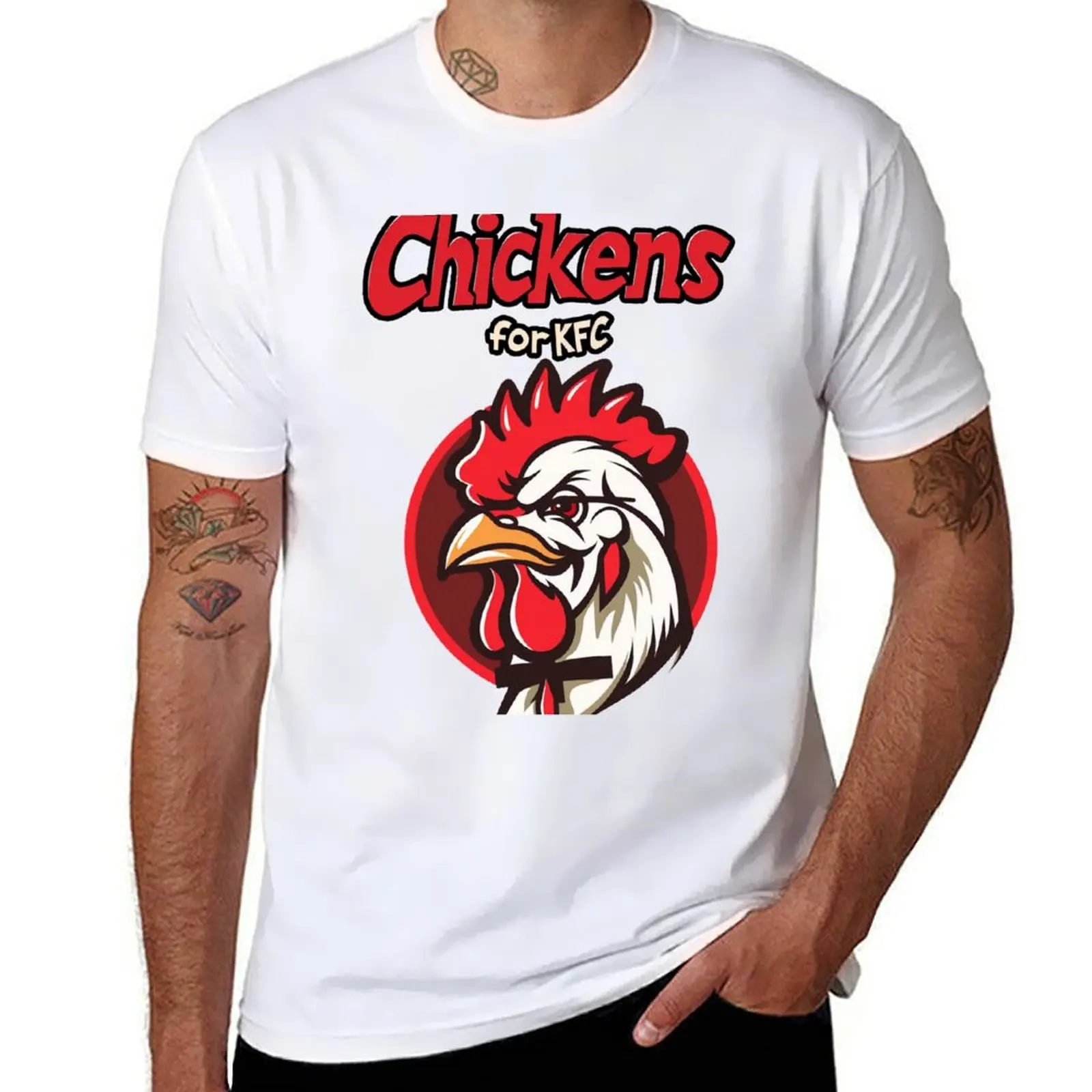 

Chickens for KFC T-Shirt street wear aesthetic clothes new gifts and t-shirts oversized graphic tee plain white t shirts men