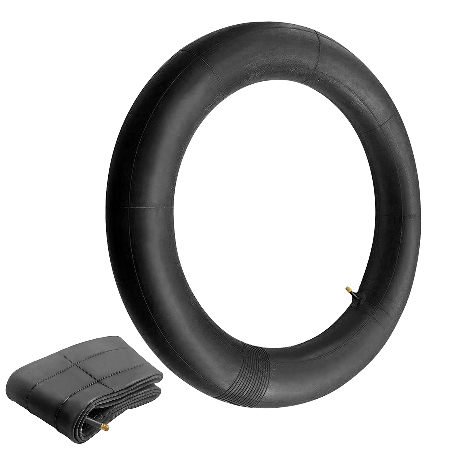 

26*4 Inch Black Bike Inner Tire with Schrader Valve, 20/24/26 Inch Sizes Optional, Butyl Rubber Material, 416g/540g/609g