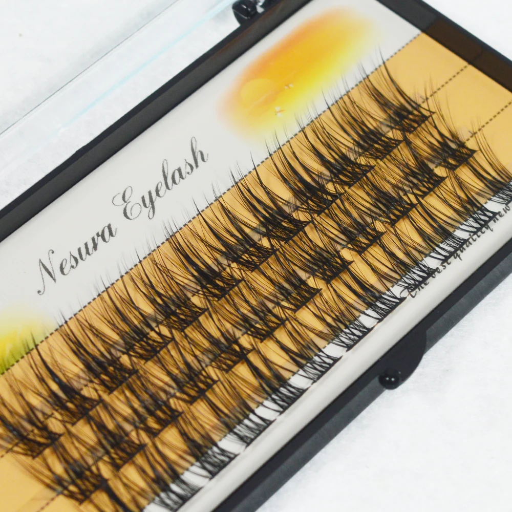 QSTY DIY 36 Eyelash Extension Cluster Eyelash Bundle Segmented Fake Eyelashes 3D Natural Russian Volume Individual Mink Lash L04