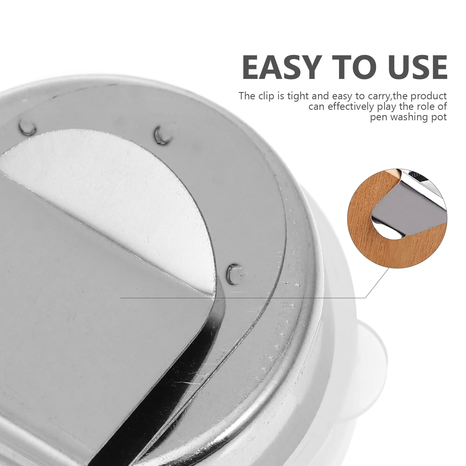 

3Pcs Brush Wash Container Practical Brush Cleaner Space Saving Reusable Painting Water Container for Painters Pen Washing Pots