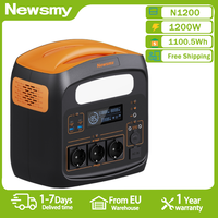 Newsmy N1200 Portable Power Station 1200W Solar Generator 1102.5Wh LiFePO4 Battery Home Backup Outdoor Camping Mobile power