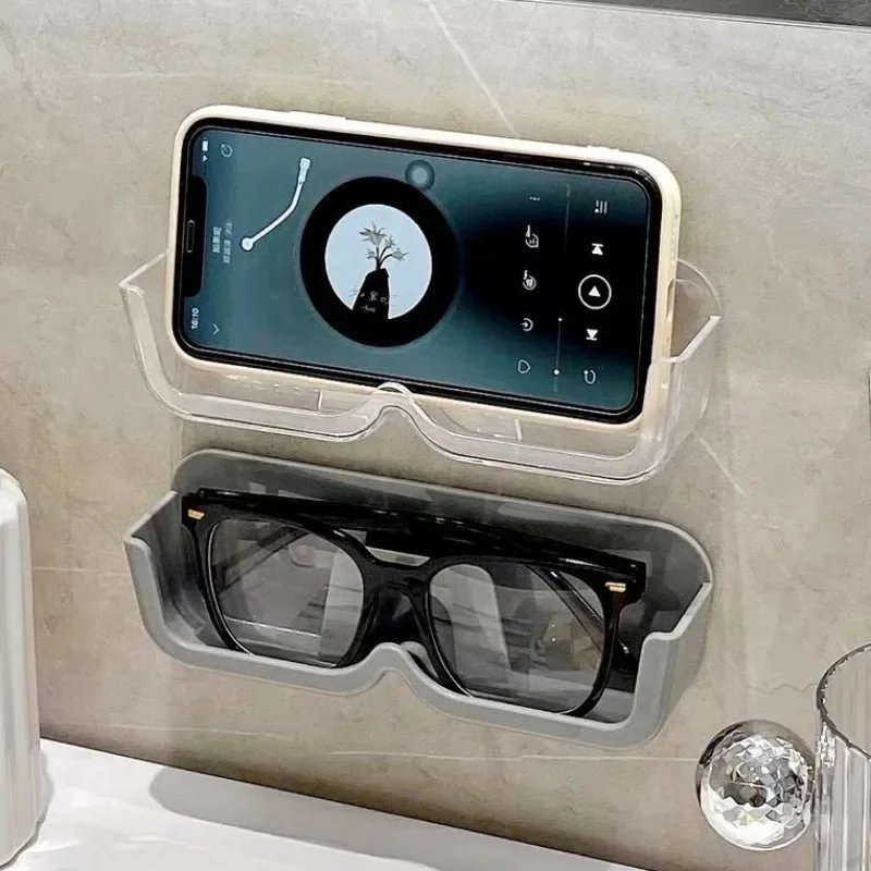 1/3/5 قطعة صندوق تخزين النظارات الشمسية نظارات خزانة عرض الحائط مثقب الحرة النظارات الشمسية تخزين نظارات رف المنزل ترتيب