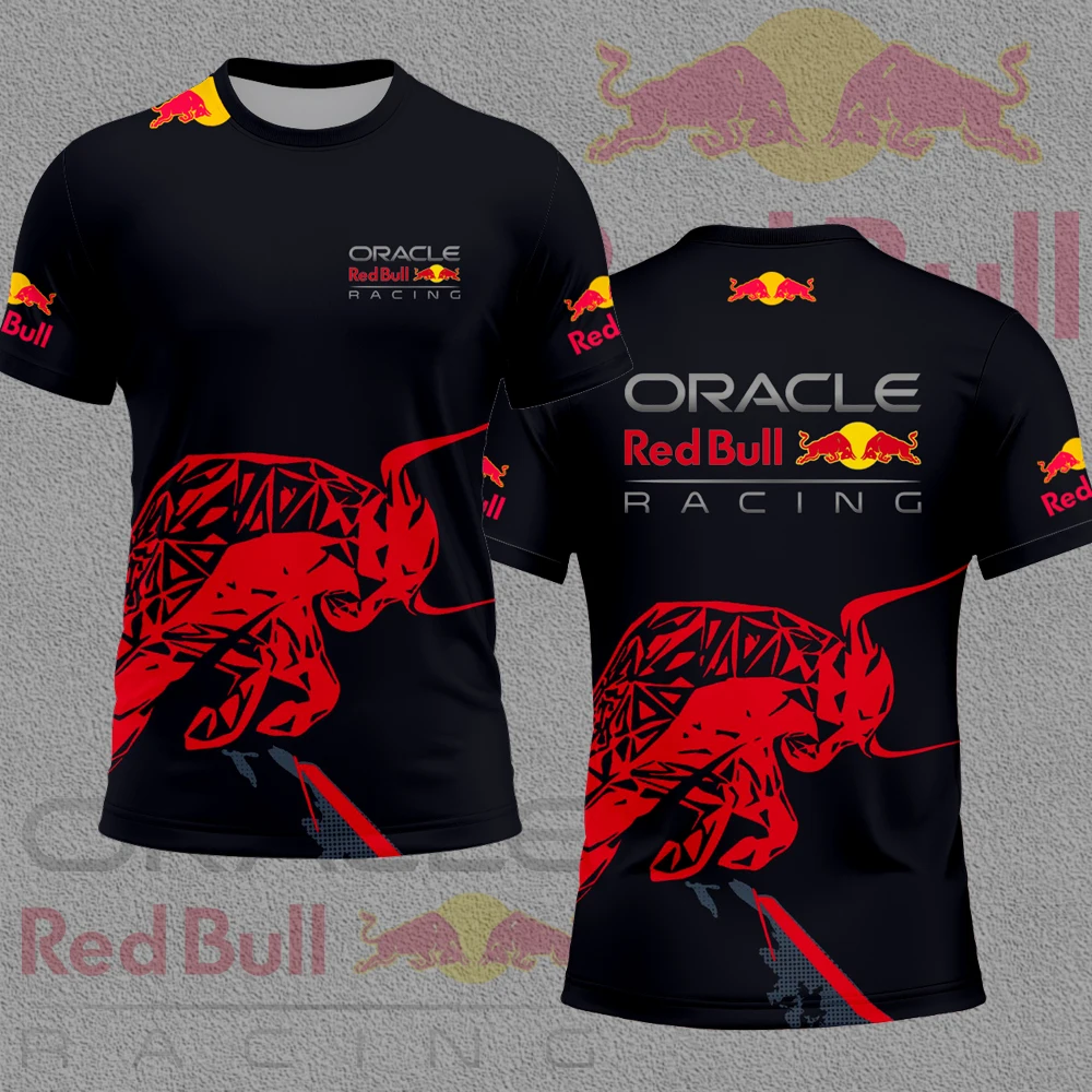 Мужская футболка Red Bull Racing Team Driver 1, летняя женская футболка с короткими рукавами, новинка 2025 года, повседневная спортивная детская одежда, топы