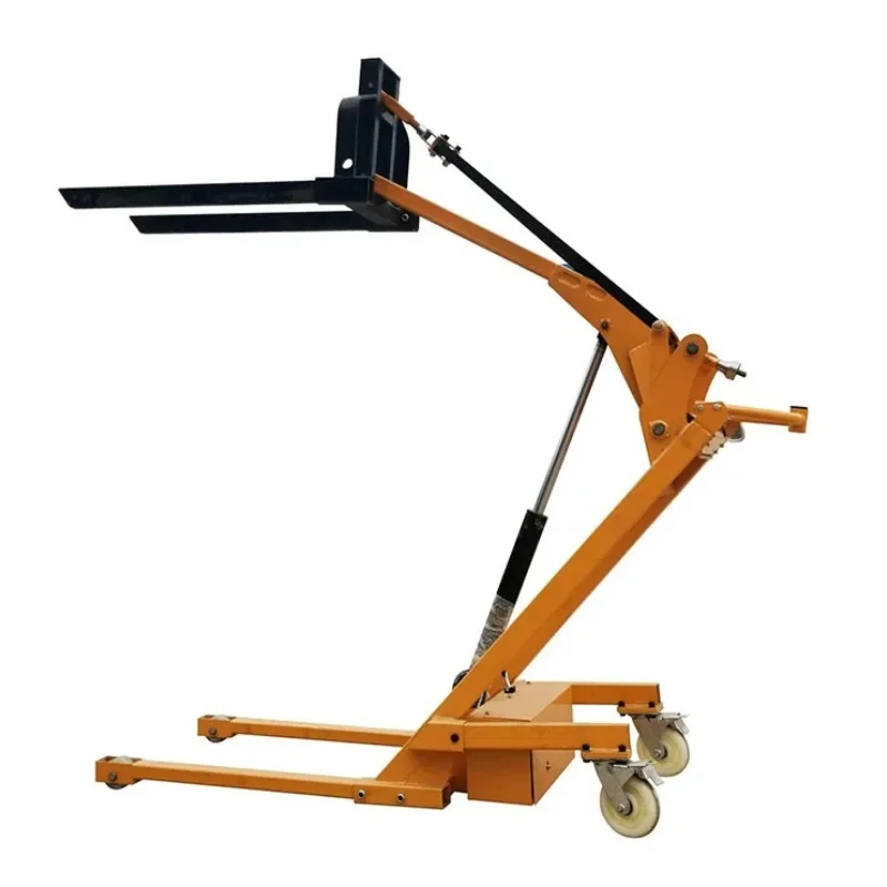 

Small simple electric forklift hydraulic lift truck articulated loading and unloading truck portable forklift stacker