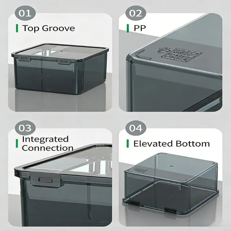 

Anti Pressure PP Plastic Hardware Storage Case Box with Cover for Workshop Tool