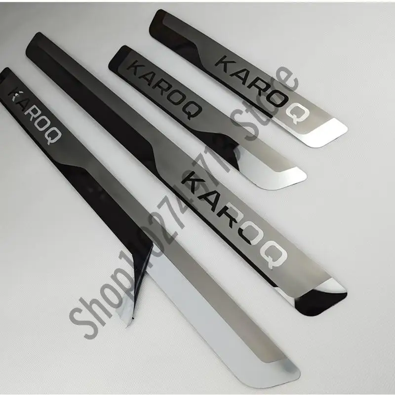 

Door Sill Strip for Skoda KAROQ 2017-2022 Stainless Steel Scuff Plate Peda Pedal Cover Car Styling Stickers Auto Accessories