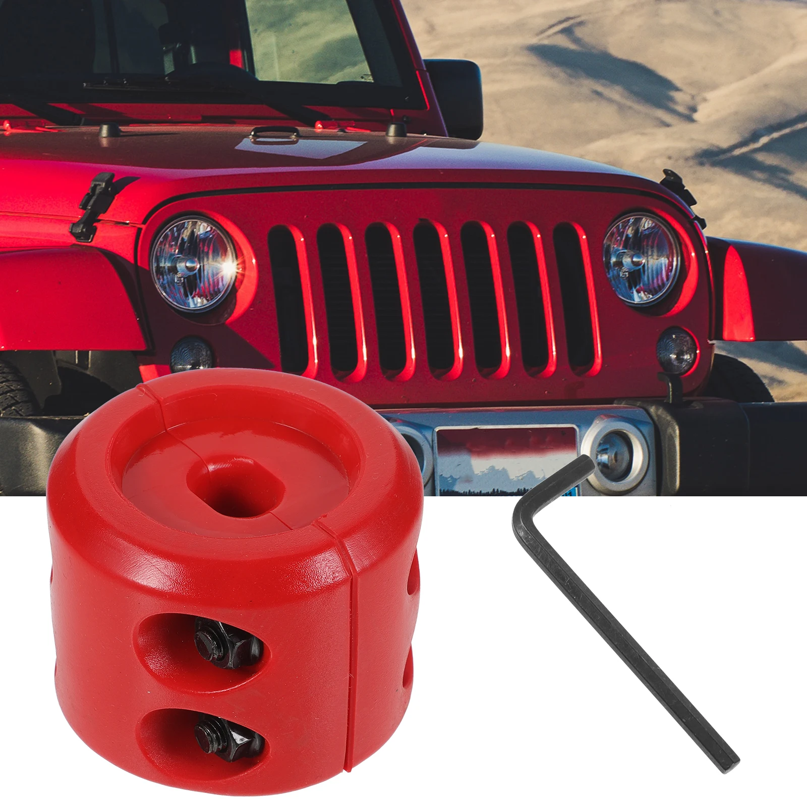 

1 set Cable Hook Rubber Metal ATVF Synthetic Winch Stopper Hook Rope Winch Cable Stopper Atv Safety Offroad Recovery