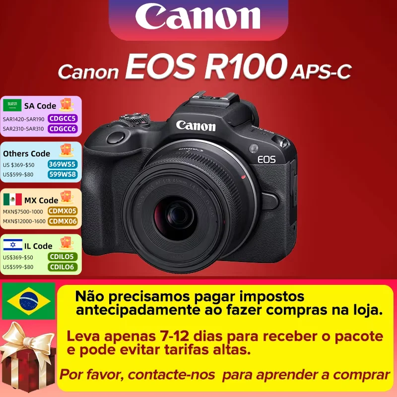 Canon EOS R100 APS-C Mirrorless Digital Camera New Entry Level Product Launches With RF-S 18-45MM Lens Kit