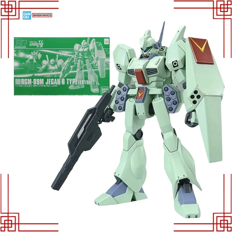 

Bandai Gundam Model Kit Genuine HG 1/144 RGM-89M Jegan B Type F91 Ver Anime Action Figure Collection Assembly Model Toys Gifts