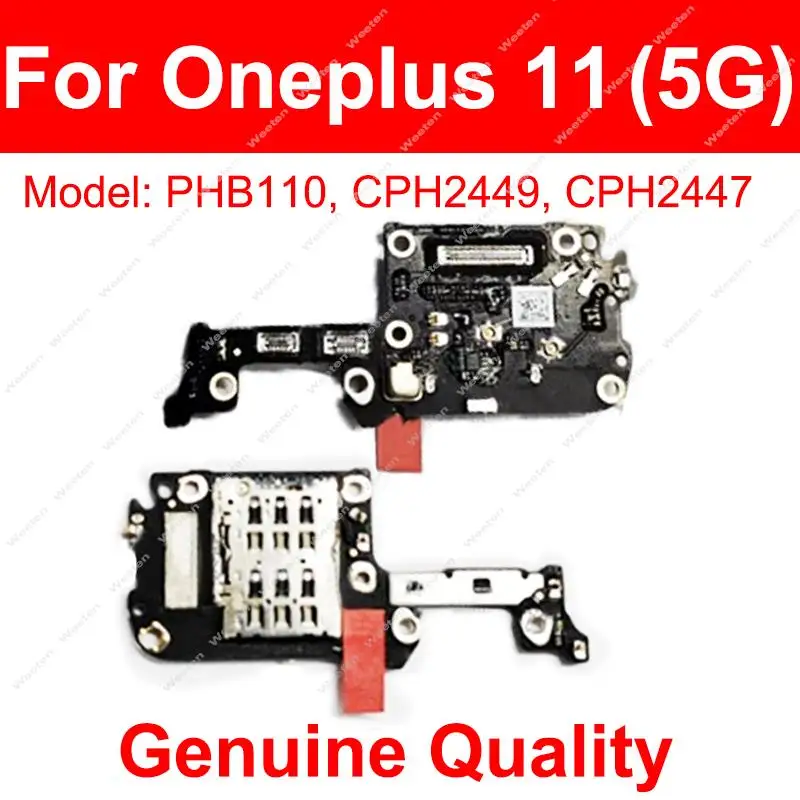 For Oneplus 1+ Nord 2 3 5G 10 Pro 11 10T 10R 11R Sim Card Tray Reader Slot Socket Board Connector Flex Cable Parts