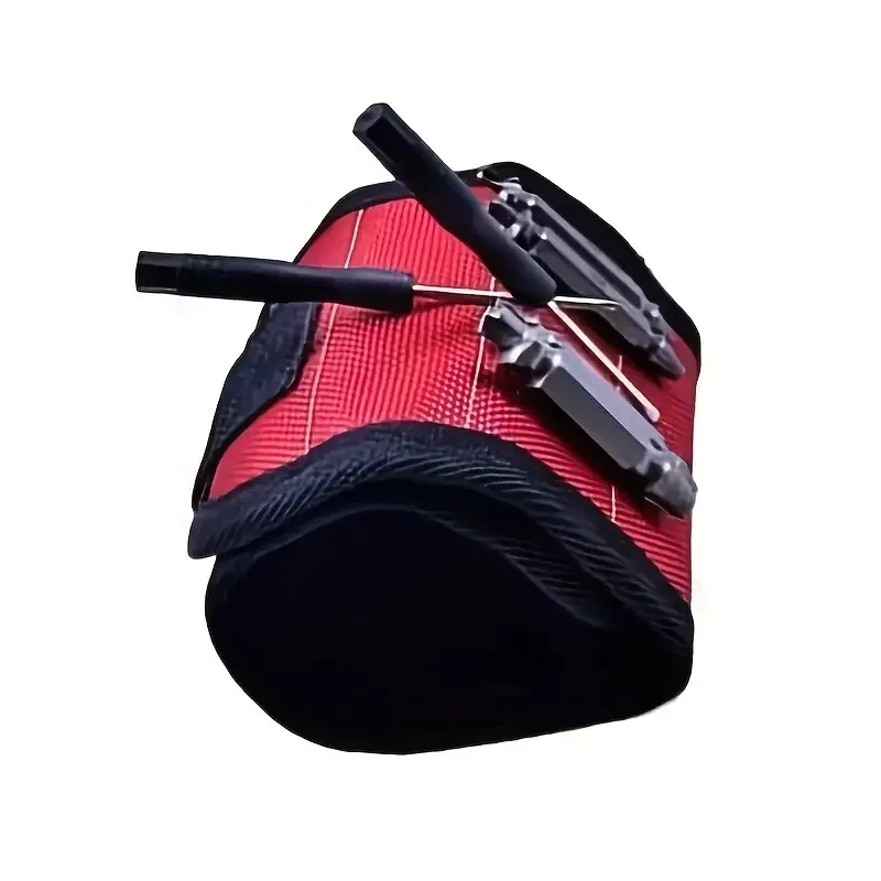 Magnetic Wristband Portable Tool Bag Electrician Adjustable Wristband for Holding Screws,Nails,Drilling Bits,Wrist Tool Holder
