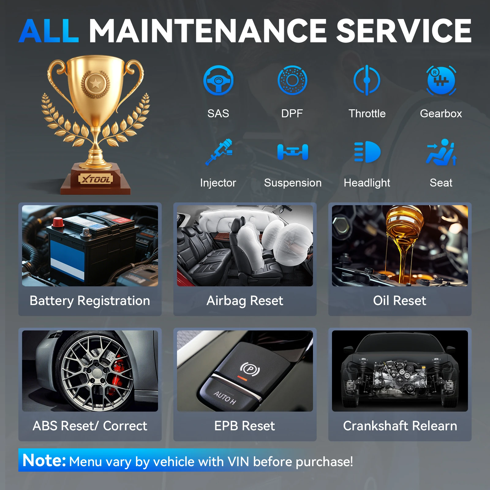 XTOOL IP500 لسيارة BMW Obd2 أداة مسح ثنائية الاتجاه مع ترميز وحدة التحكم الإلكترونية 23+ إعادة تعيين خدمات حاقن الترميز تحديث مجاني مدى الحياة