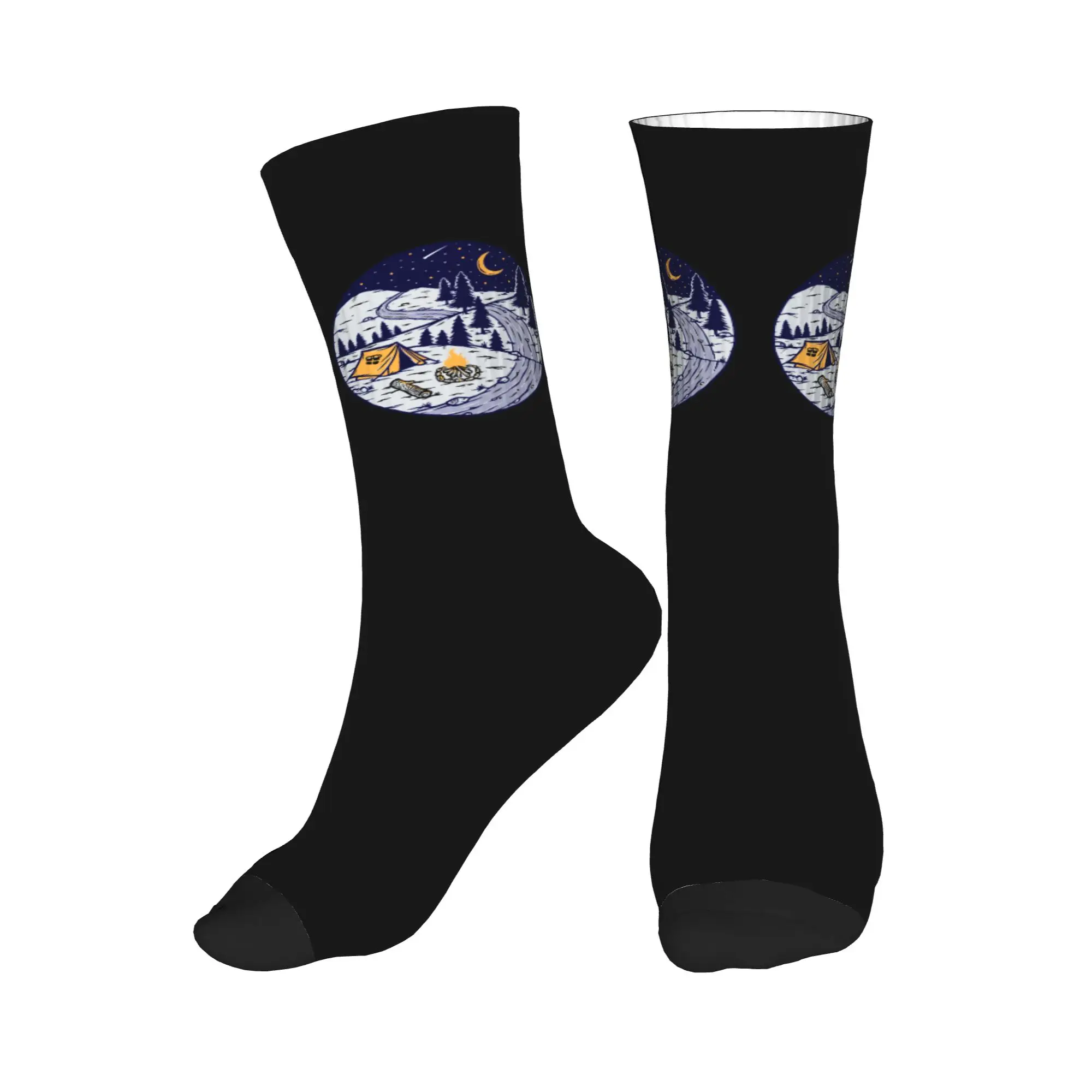 

Носки для кемпинга Mountain Camper Adventure, мужские и женские, теплые, забавные, необычные, короткие носки