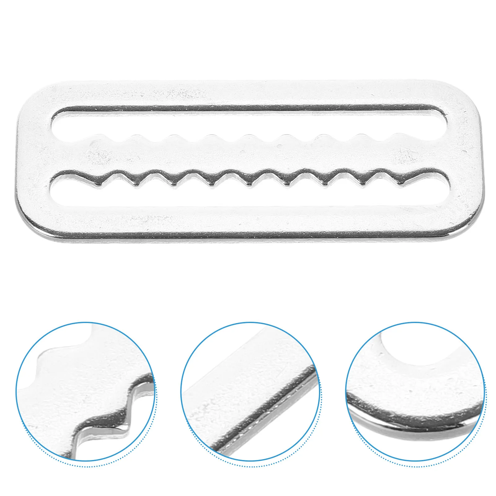 

5 шт. Зажимы-фиксаторы из нержавеющей стали с зубчатым D-образным кольцом для дайвинг-ремней, для крепления грузовых ремней и строп для подводного плавания и сноркелинга