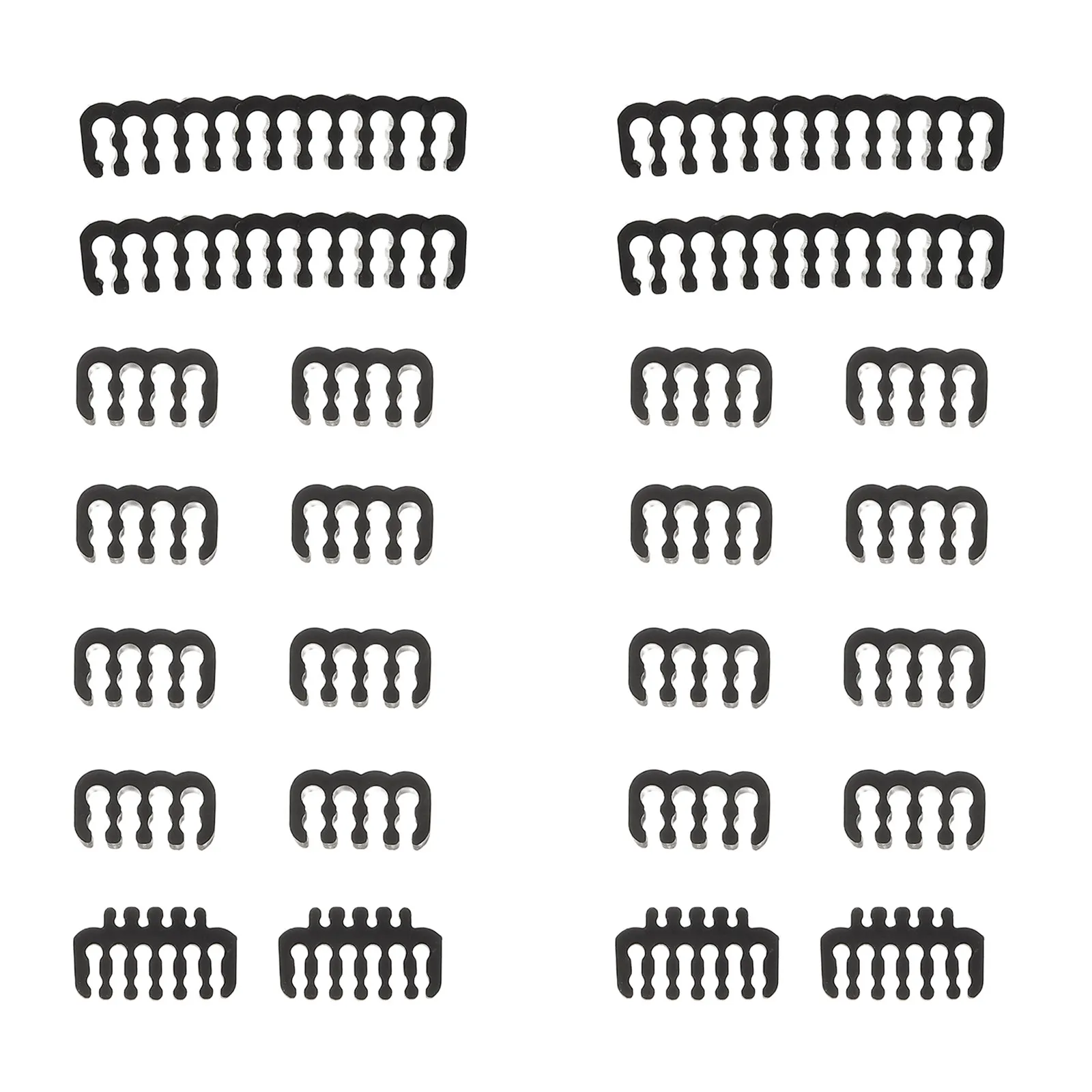 24Pcs Power Cord Comb Kit Desktop Wire Management Tool Tangle Prevention Airflow Improvement Computer Case