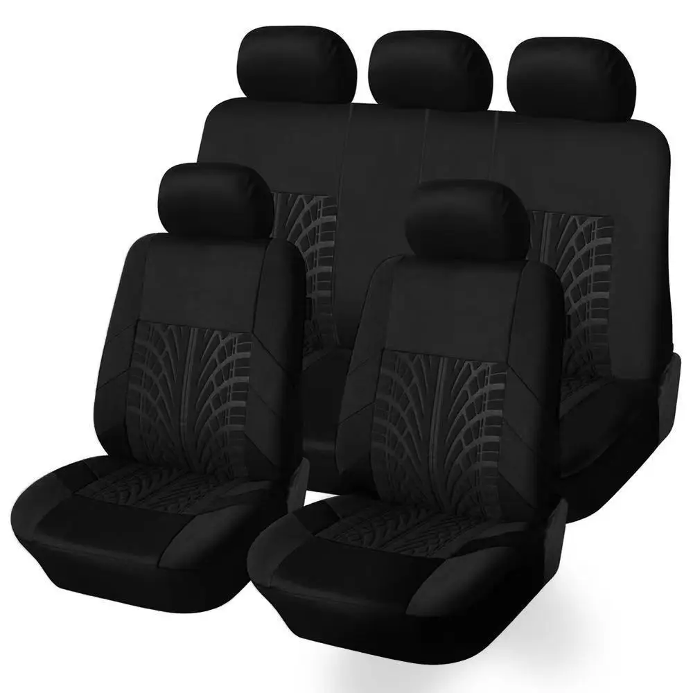 Universal 7 Colors Car New 5 Seats Cover Auto Car Seat Covers Ployester Cushion Full Set Front Rear For Sedans Seat Covers AT MT