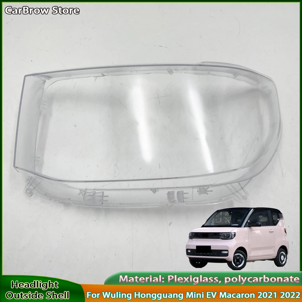 

Automobiles Head Light Lamp Lens For Wuling Hongguang Mini EV Macaron 2021 2022 Car Headlight Lampshade Cover Shell Lens