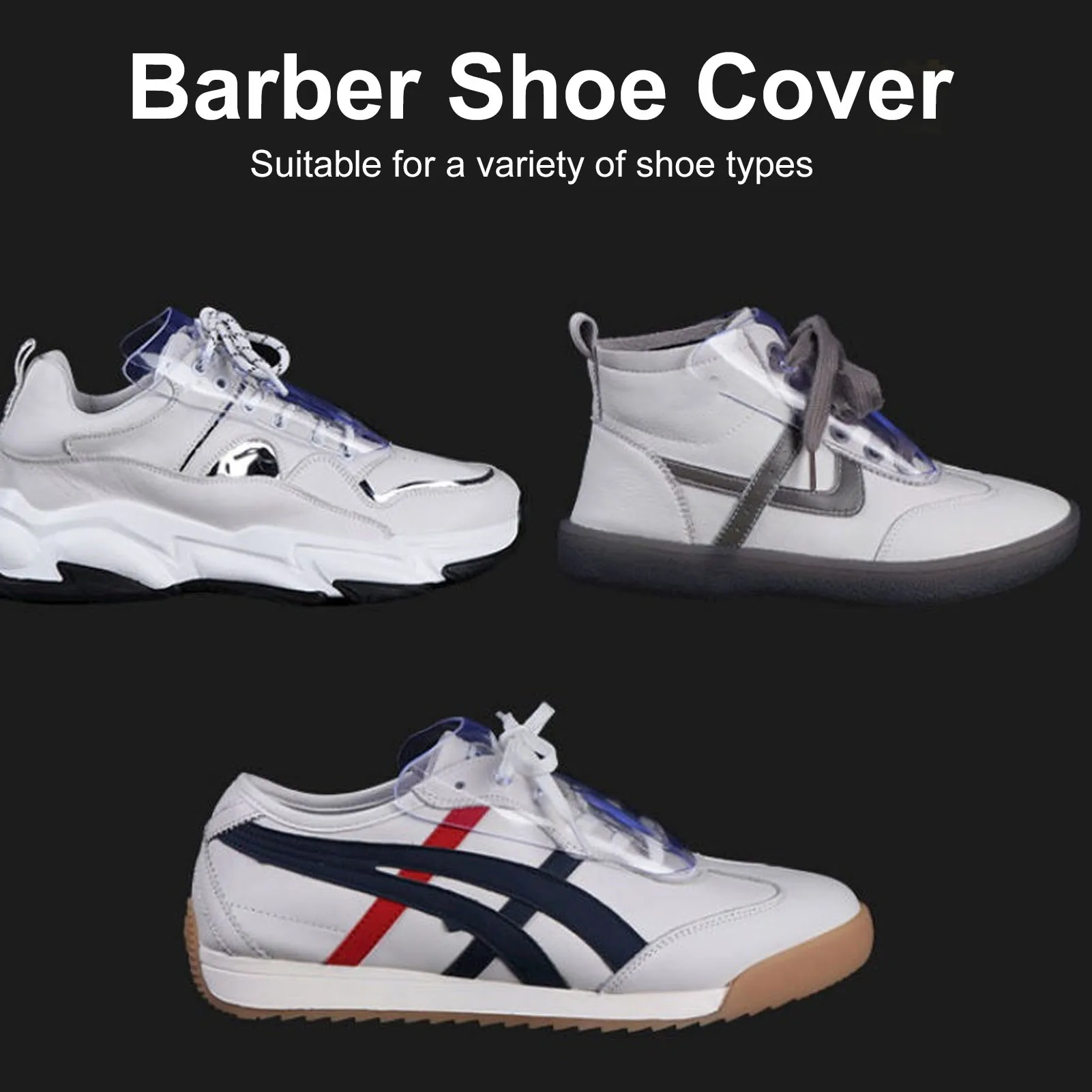 1 pair Silicone Barber Shoes Covers Anti-broken Hair Stylist Shoes Cover Hairdressing Haircut Anti-hair Protection Shoes Cover