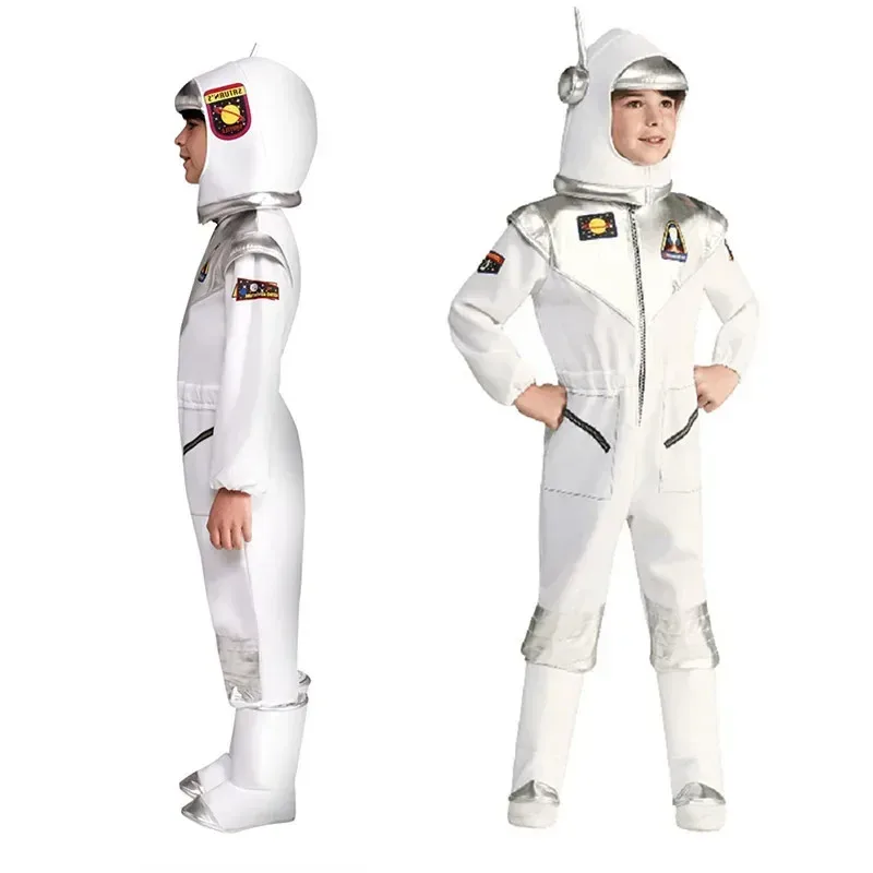 

Kids Astronaut Space Suit Adventure Luxury Jumpsuit Boys Girls Halloween Cosplay Suits