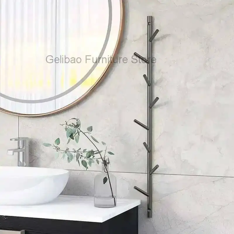 رفوف معطف معلقة صالة مفتوحة مجلة الشمال الفاخرة الدائمة مكان توفير الأحذية السكك الحديدية فستان المدخل Perchero أثاث المدخل #3