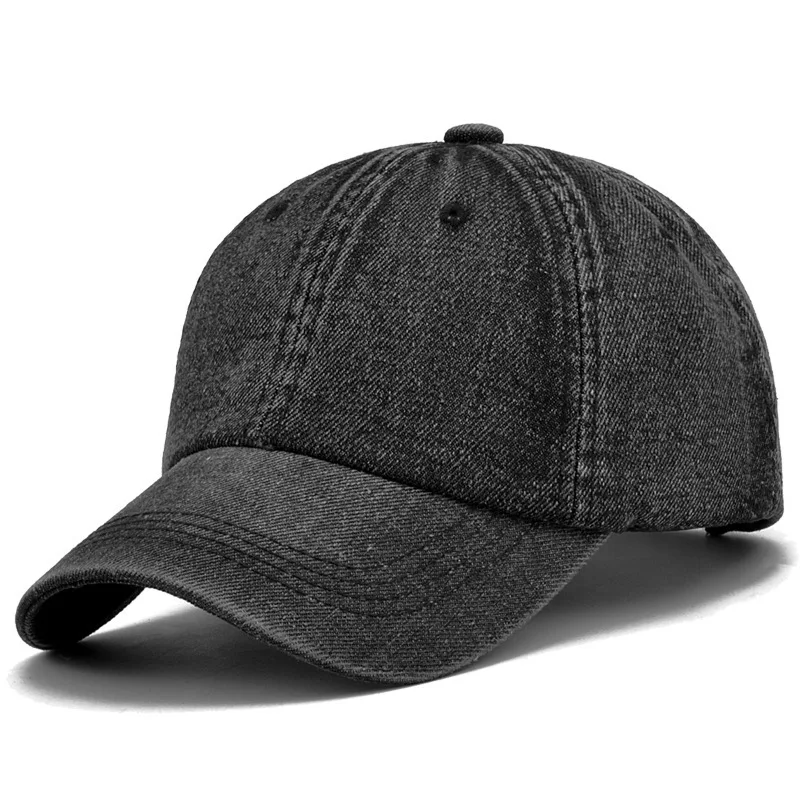 Koreanische Retro-Baseballkappe im verwaschenen Stil, vielseitige und schlichte Soft-Top-Baseballkappe mit weicher Krempe.