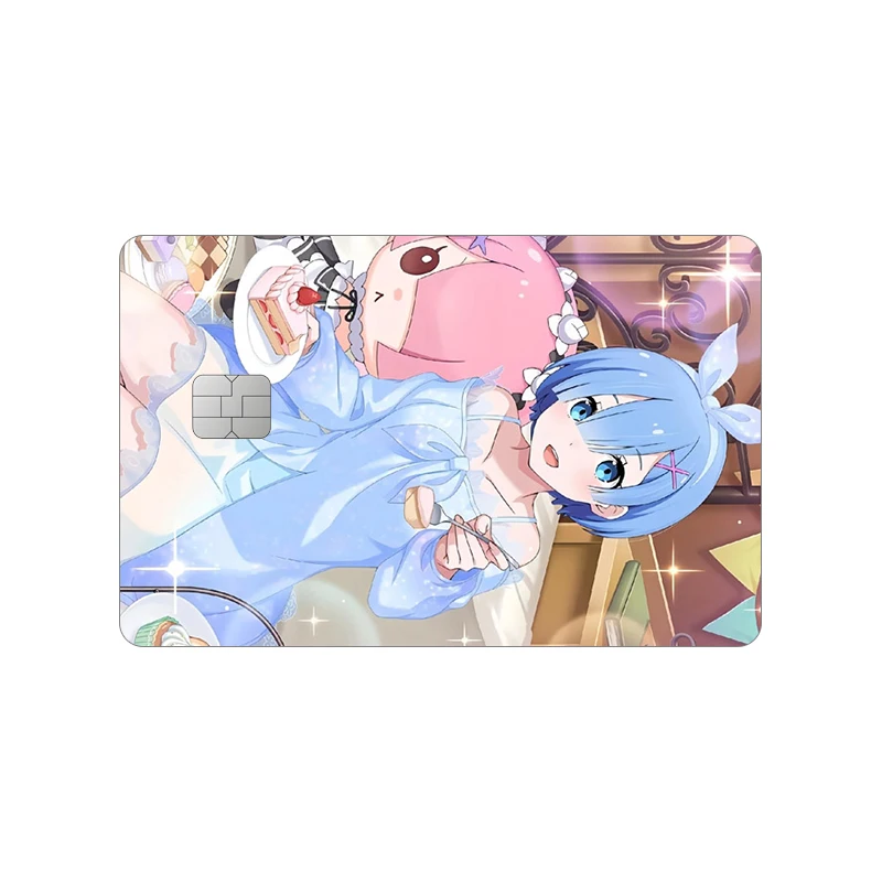 Re ZERO Starting Life in Another Emilia Card Sticker Kawaii Exquisite Waterproof World Rem Ram Laser Patch Cartoon Decals Gift - view 4