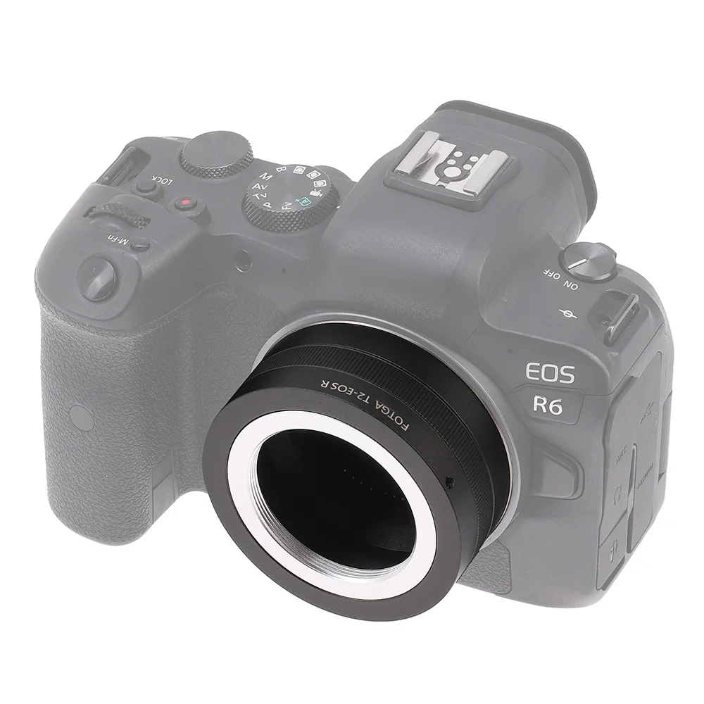 FOTGA T2-EOSR Lens Adapter T-Mount to 420-800mm 600mm 1000mm Telephoto Lens for Canon EOS R/R5/R6/RP Series Camera Body Adapter