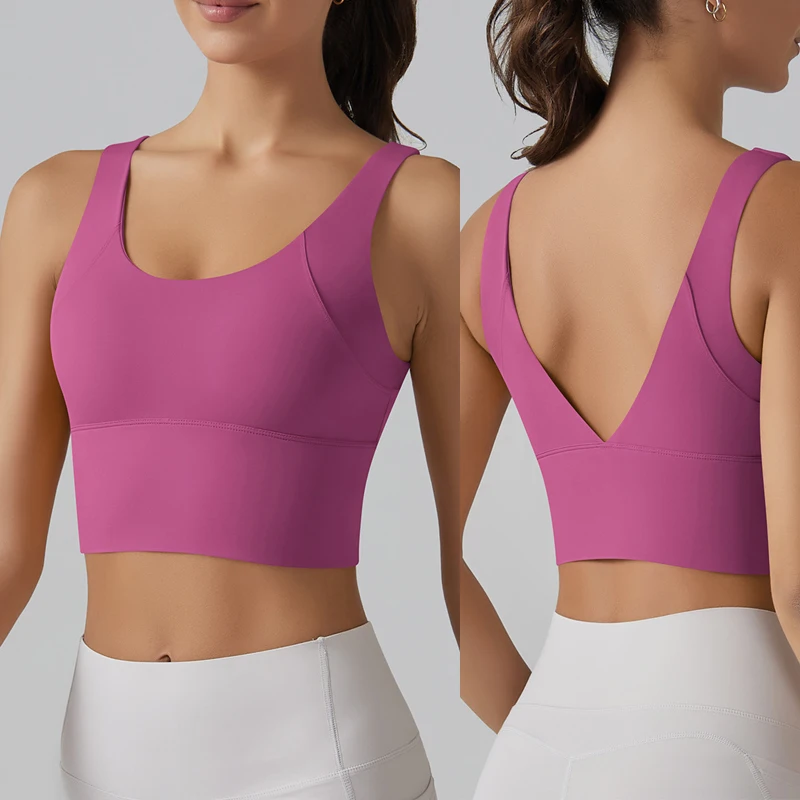 חזייה תחתונים נשים בקיץ shockproof חזייה גב יפה ספורט ריצה חיצוני ללבוש אימון כושר חזיית גופייה גופייה גופייה יוגה