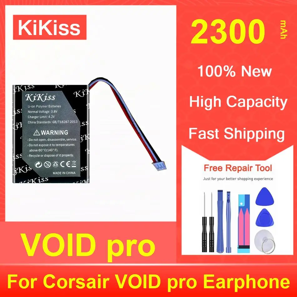 

2300Mah VOID Pro Lithium Battery For Corsair Earphone