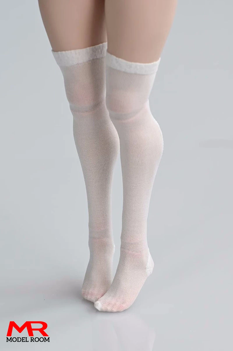 1/6 Scale Female Semi-transparent Stockings Short Socks Long Stockings Clothes Model Fit 12'' Female Soldier Action Figure Body