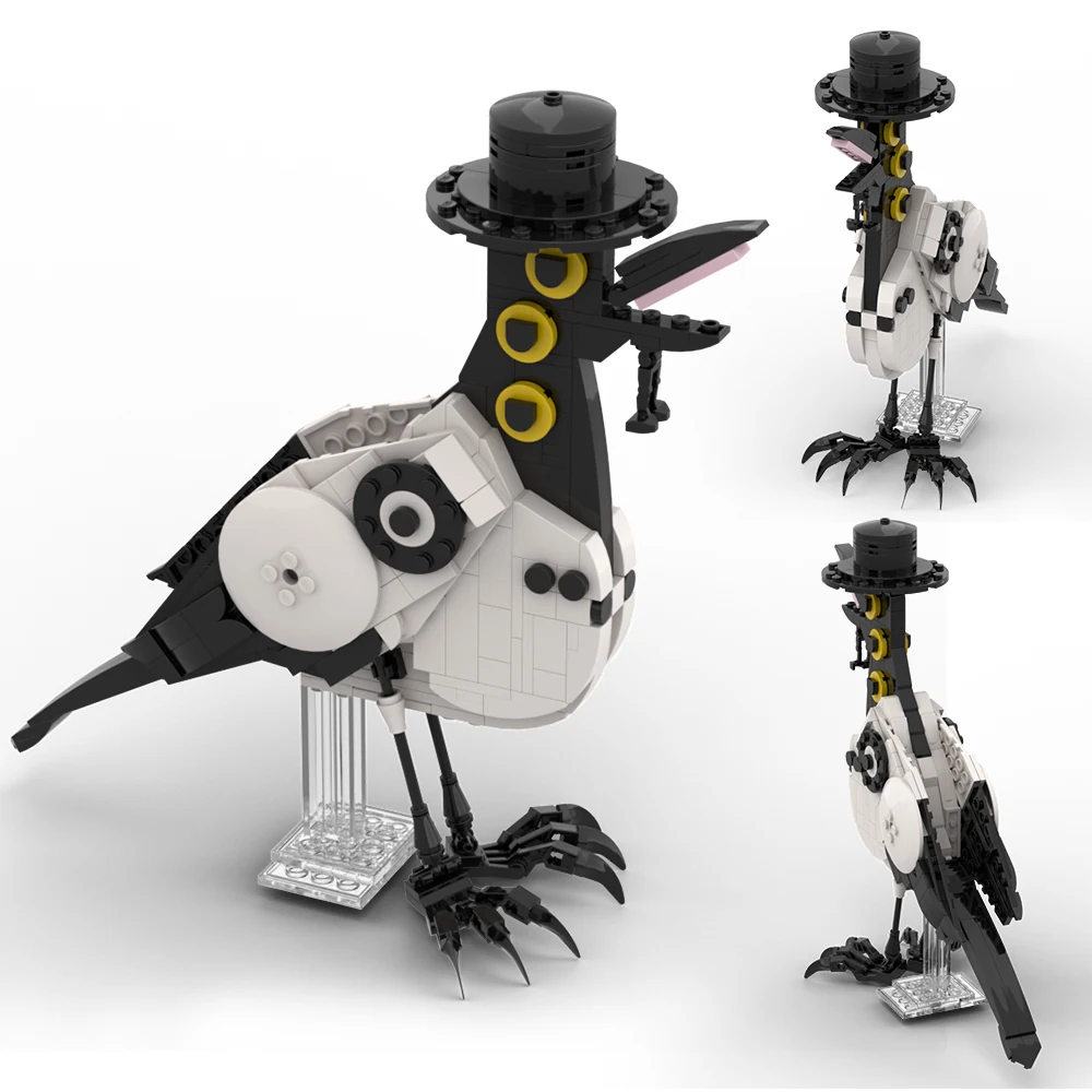 

330PCS Demones Witch Hunter Magpies Mechanical Bird Building Blocks Creative Assembled Bricks Toys for Kids Xmas Birthday Gift