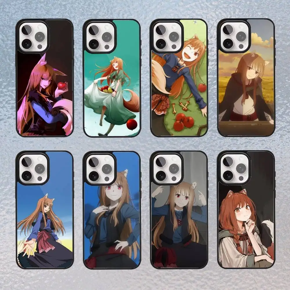 

Anime Spice and W-Wolf Phone Case For iPhone Magsafe Magnetic 17,16,15,14,13,12,11 Wireless Charging cover
