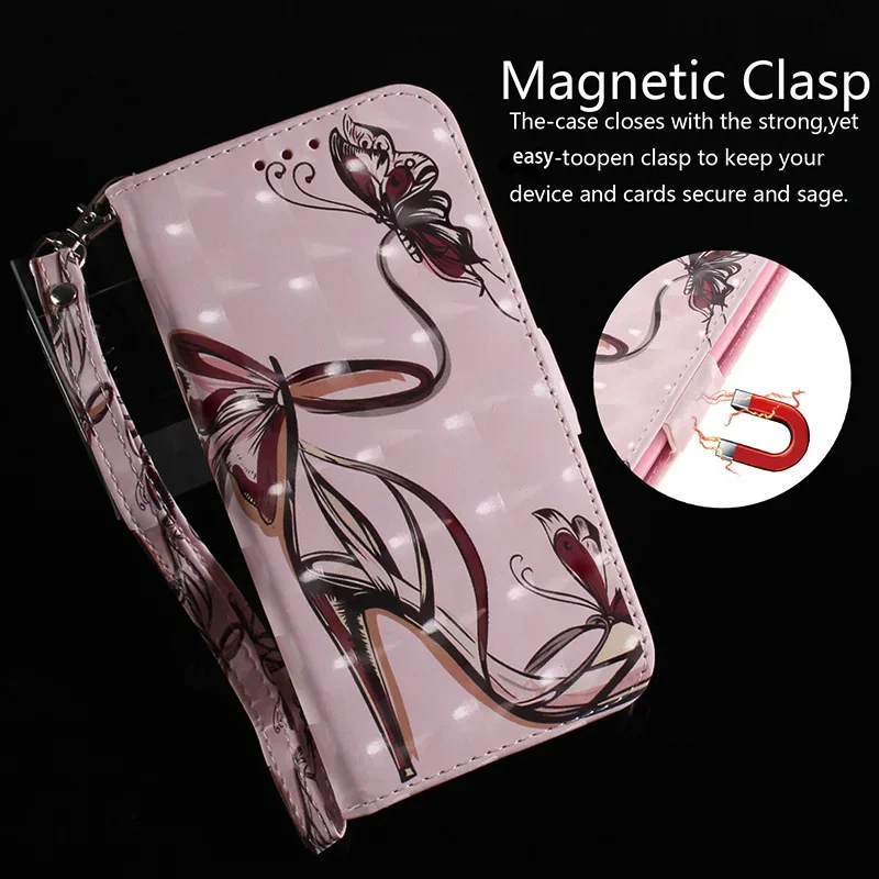 حافظة مغناطيسية جلدية مطلية لهاتف Tecno Spark 10 20 Pro Plus 10C 8C G0 2024 2023 2020 4 6 7 8 PRO غطاء هاتف مقاوم للصدمات